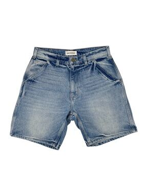 Bare Knuckles Mens Light Wash Denim Jean Shorts Jorts Size 28 Cotton Made in USA
